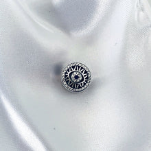 Carregar imagem no visualizador da galeria, Pingente Berloque Olho Grego Azul Mini Zircônia , Prata 925 - pi100283
